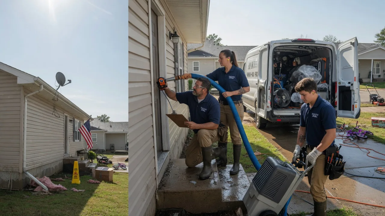 Ceiling Water Damage Restoration in Walnut, KS near me